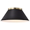 Nuvo Dover 3-Light Large Flush Mount - Black with Vintage Brass 60/7420 - alternate 5